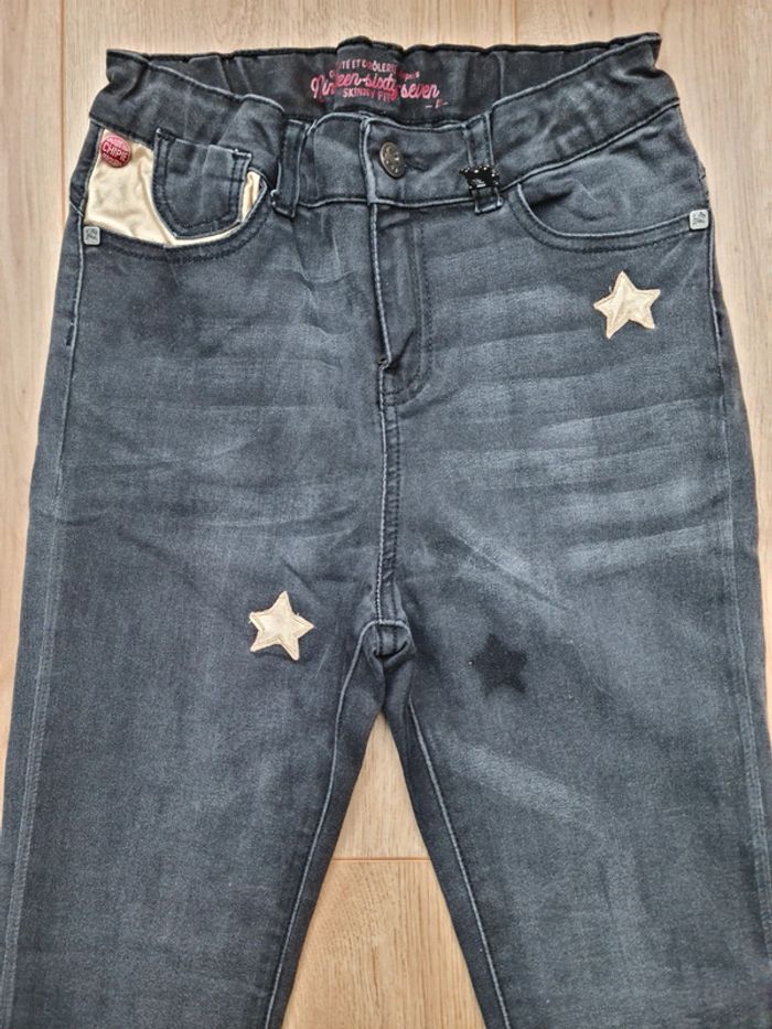 Jean noir fille skinny fit Chipie 12 ans - photo numéro 2