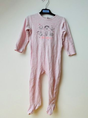 Dors bien pyjama à pieds rose pastel Star Wars 23 mois