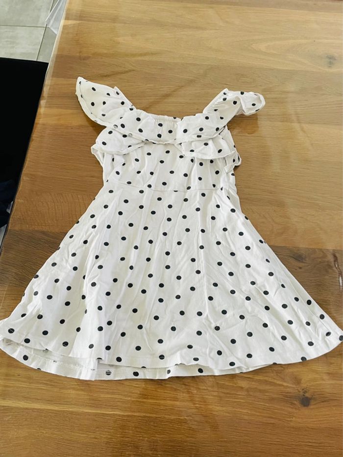 Robe kiabi blanche à pois 6 ans - photo numéro 4