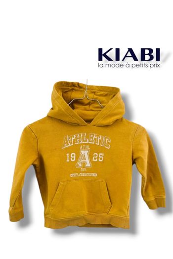 Sweat capuche garçon / moutarde / 4ans / 104cm / Kiabi eco conception