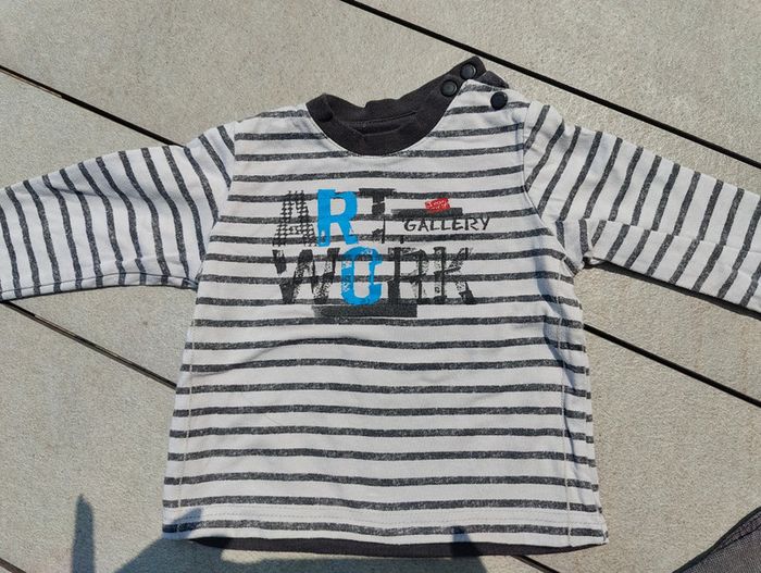 Ensemble garçon gris jean Bourget 9 mois - photo numéro 5