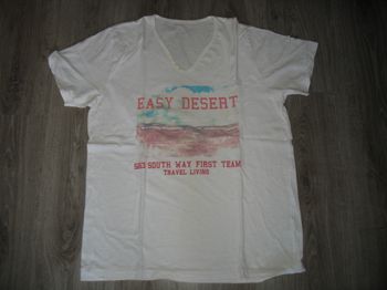 TEE SHIRT MC ÉCRU "U COLLECTION" - TAILLE M - n°01
