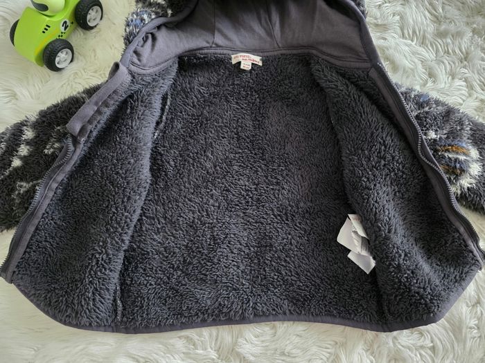 Gilet polaire gris dinosaure 18 mois DPAM - photo numéro 6