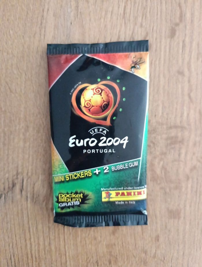 POCHETTE POCKET PANINI UEFA EURO 2004 Portugal Bubble Gum Mini Stickers - photo numéro 4