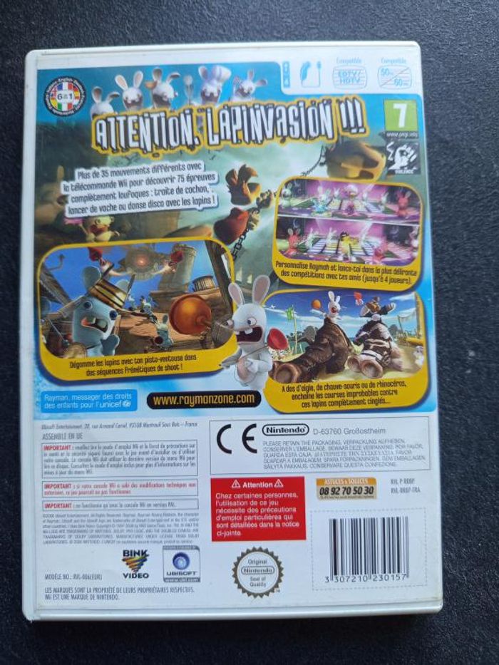 Nintendo - WII - Rayman contre les lapins cretins - photo numéro 2