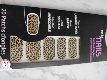Patchs ongles main & pieds léopard