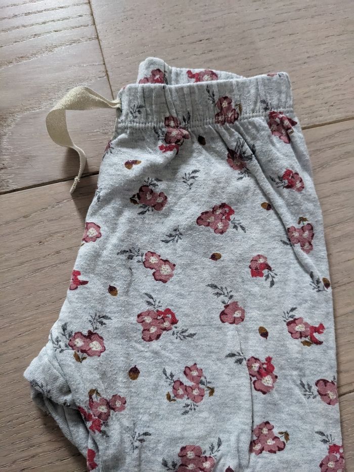 Lot de 2 pantalons leggings fille 24 mois - photo numéro 4