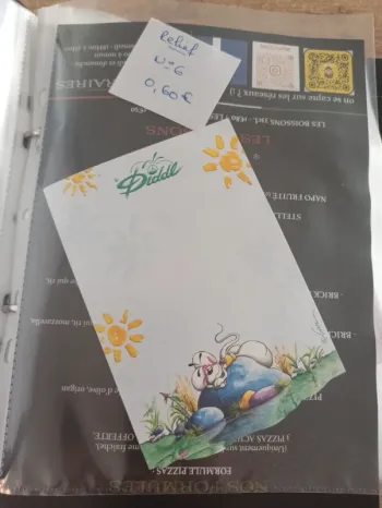 Feuille Diddl relief 6 0,60€