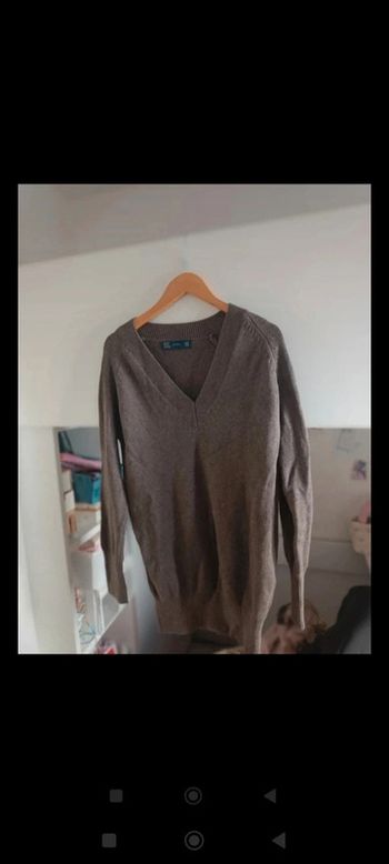 Pull taupe Zara taille M
