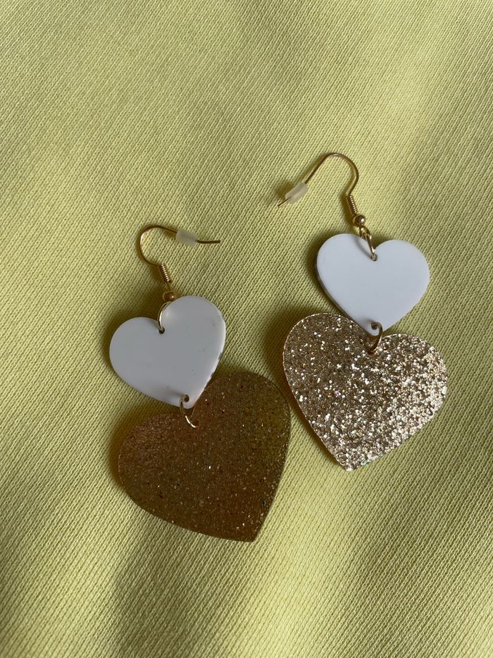 Boucle d’oreille coeur - photo numéro 2