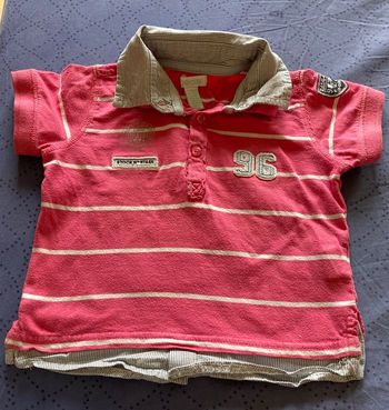 T-shirt col polo effet chemise 18 mois Obaibi