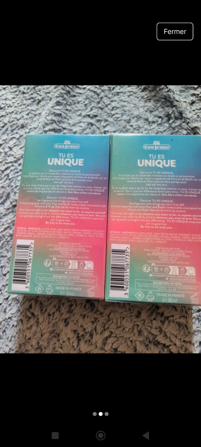 Lot de 2 parfums eau jeune - photo numéro 2