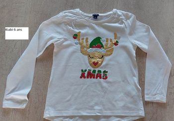 Blouse de Noel 6 ans