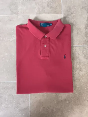 Polo Ralph Lauren homme taille XXL rouge logo noir quelques défauts