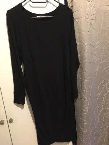 Robe longue de grossesse noire T.M
