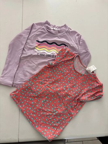 Lot de 2 maillots UV 3 ans