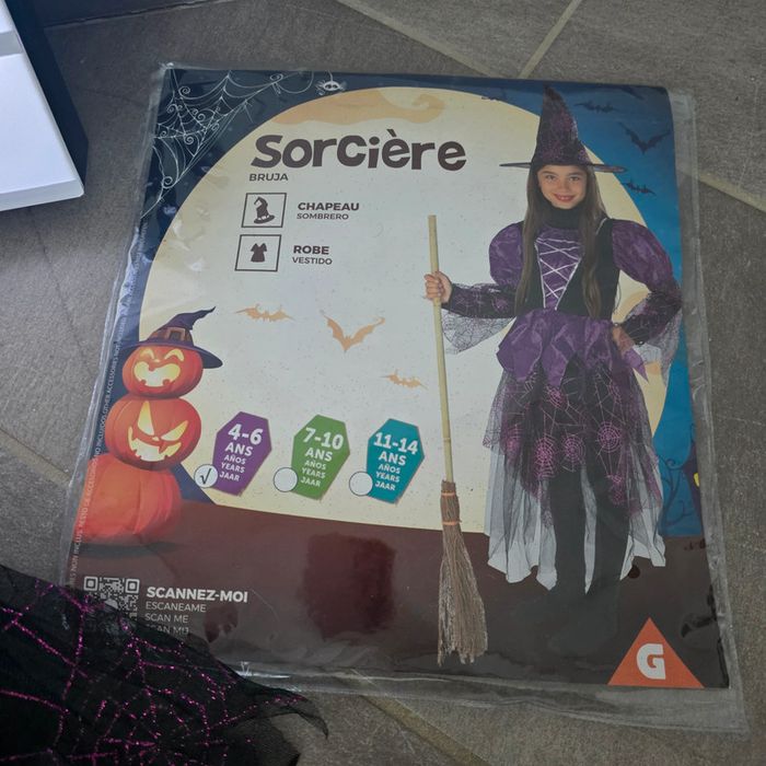 Déguisement sorcière 4 6 ans - photo numéro 5
