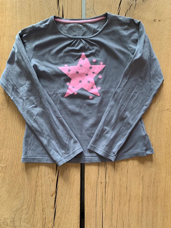 Pyjama léger 2 pièces gris étoile rose fille 10 ans (138) Verbaudet - photo numéro 2