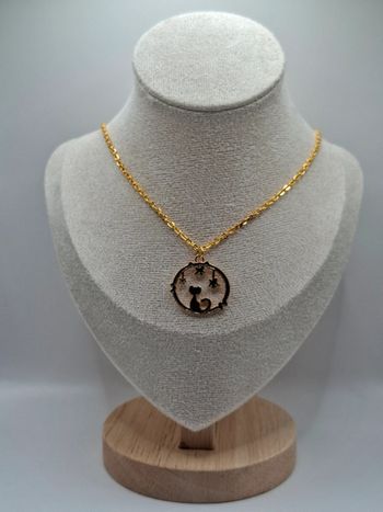 Collier chat sous les étoiles