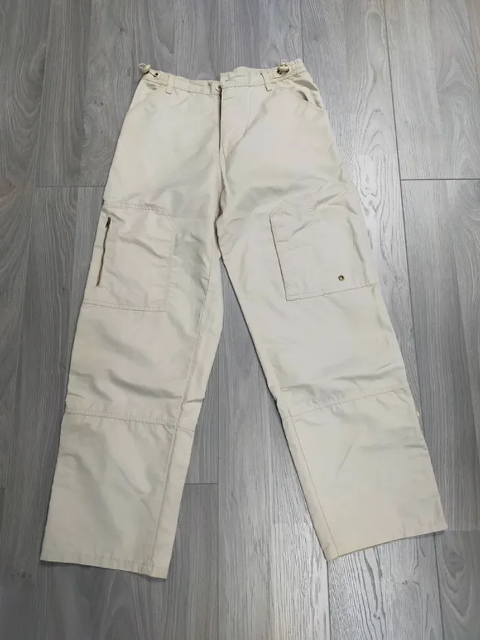 Pantalon cargo beige homme 40 Influx