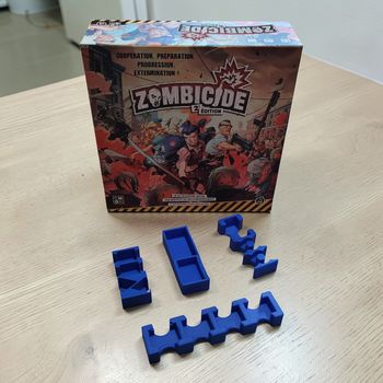 Insert / Rangement Bleu Zombicide 2ᵉ Édition – Jeu non inclus