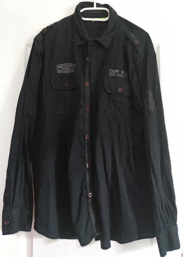 Chemise noire Camp Rock XL Gémo