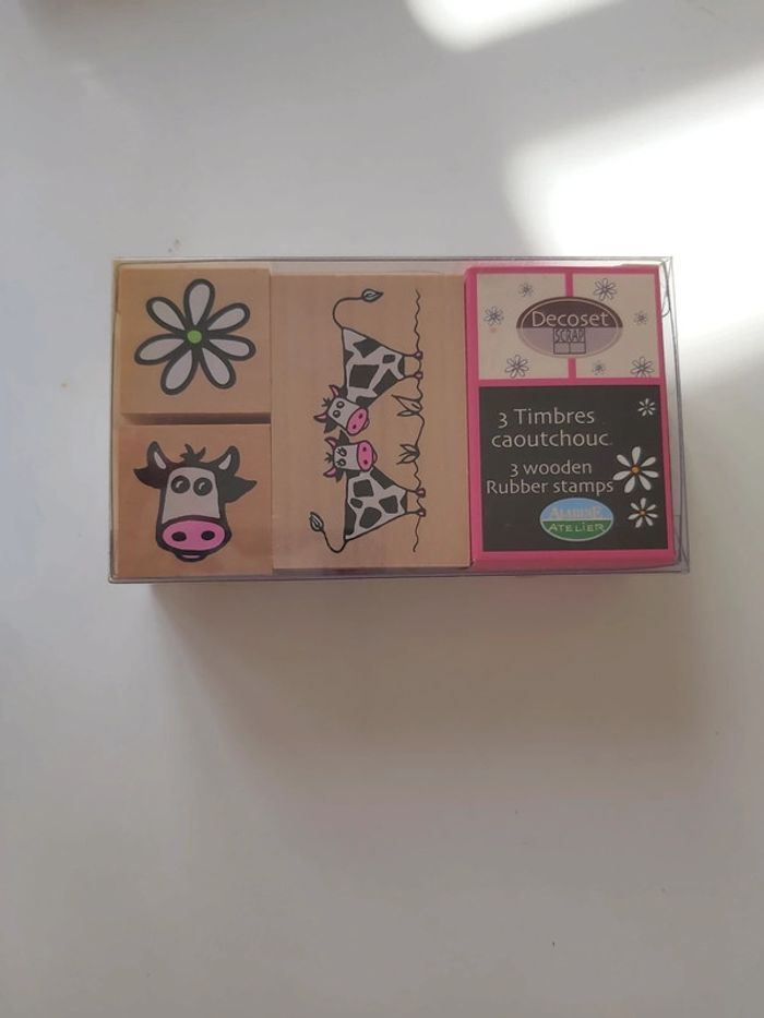 🦋 Lot tampons encreurs vache