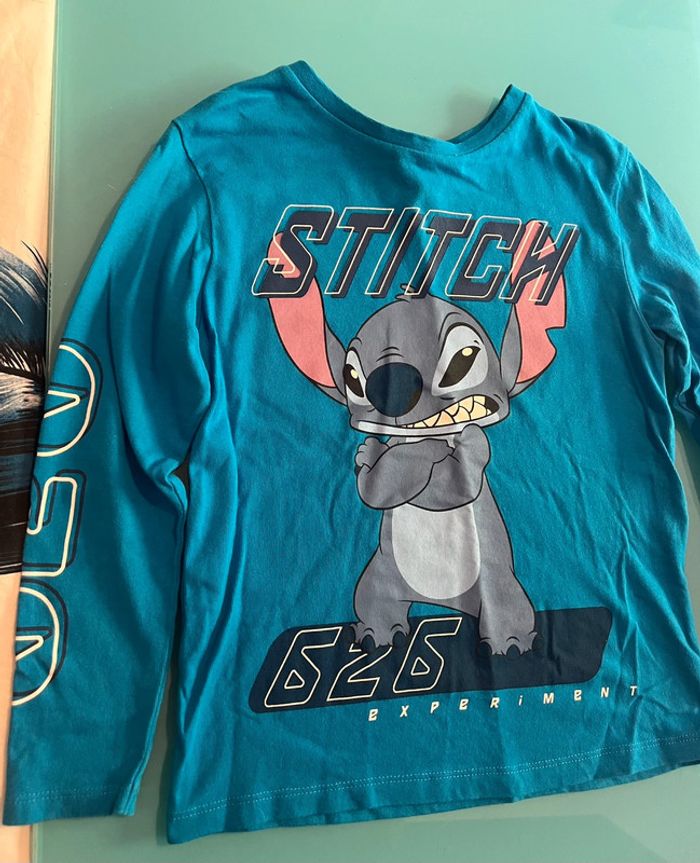 T-shirt Stitch bleu - photo numéro 2