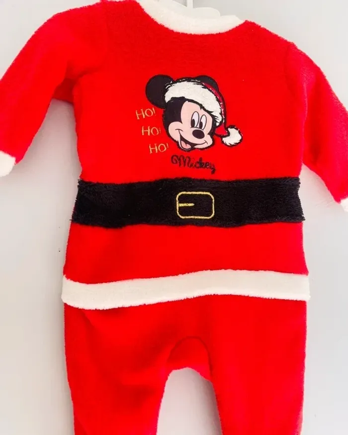 Pyjama de noël polaire Mickey mixte 3 mois - Disney - photo numéro 2