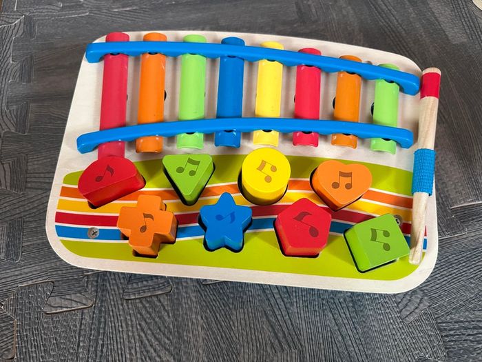 Piano jouet musique en bois - photo numéro 3