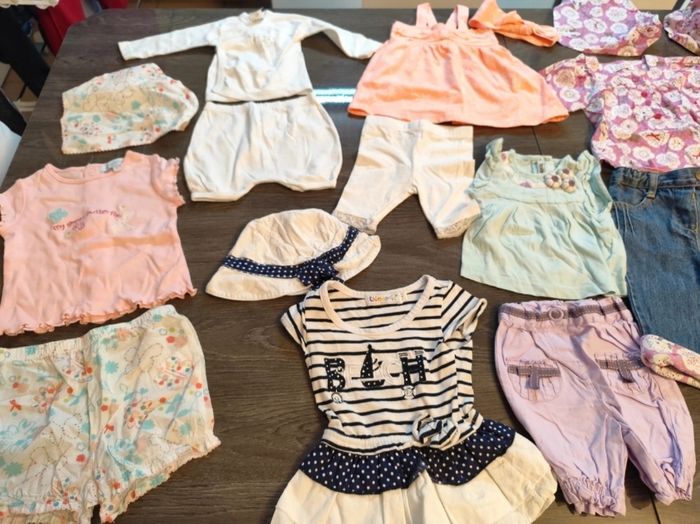 Gros lot de 68 pieces fille été taille 3 mois - photo numéro 3