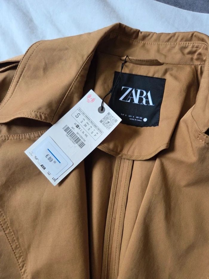 Zara trench coat taille XS 34 36 - photo numéro 3