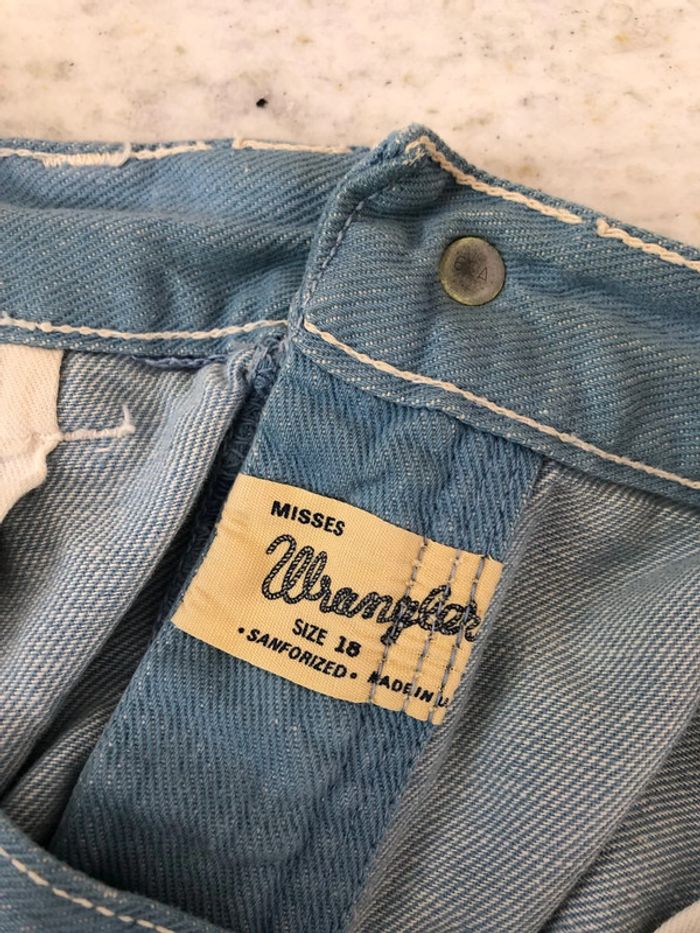 Bermuda bleu ciel Wrangler vintage 36/38 - photo numéro 4