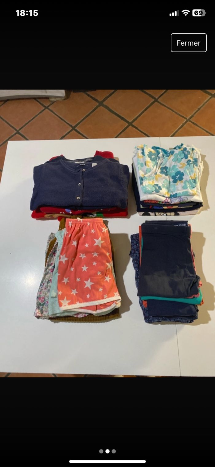 Lot de 26 vêtements fille taille 6 ans plusieurs marques - photo numéro 2