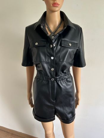 Combishort noir neuf en simili cuir Morgan taille 40 (valeur 75€)