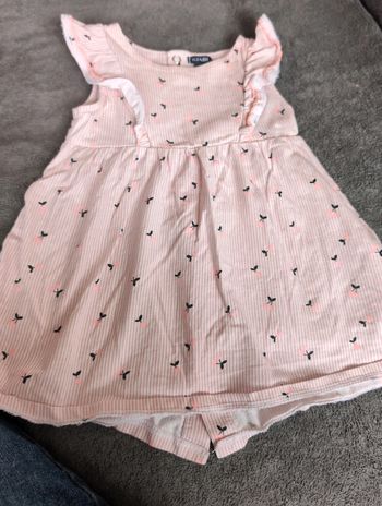 Robe 12 mois cerise