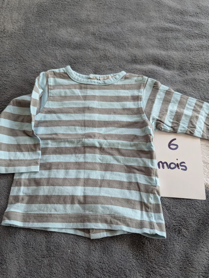 T-shirt manches longues - 6 mois - Petit Kimbaloo