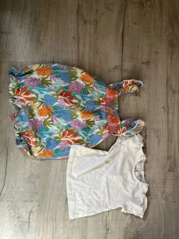 Tee-shirts combi short 23 mois