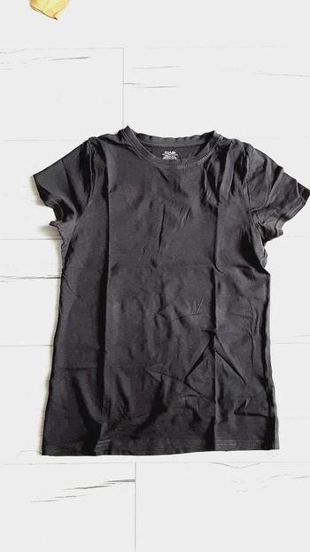 Vêtement mixte garçon fille tee-shirt manches courtes noir Kiabi 12 ans