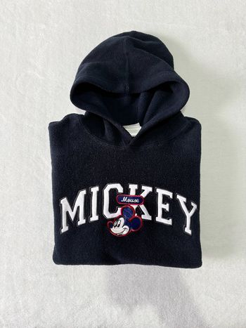 Sweat a capuche Disney Mickey bleu marine pour enfant taille L enfant