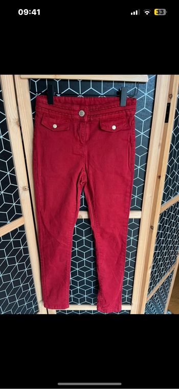 Pantalon rouge 10 ans Tape à l’œil