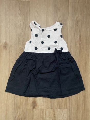 Robe Kiabi marine et blanche 9 mois