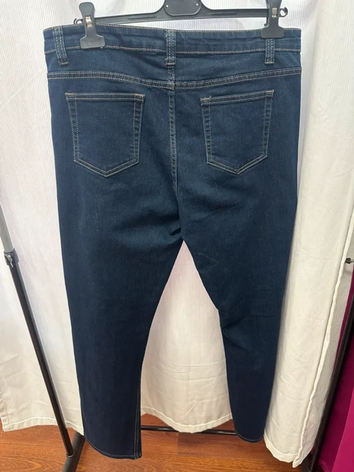 Jean slim bleu foncé taille 48 Gemo - photo numéro 2