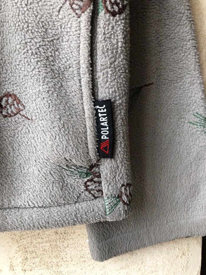 Gilet polaire brodé kaki woolrich S - photo numéro 6