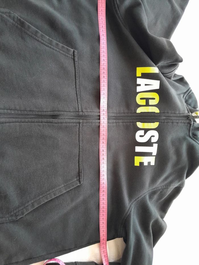 Vest sweat capuche fermeture Lacoste taille 6 - photo numéro 10