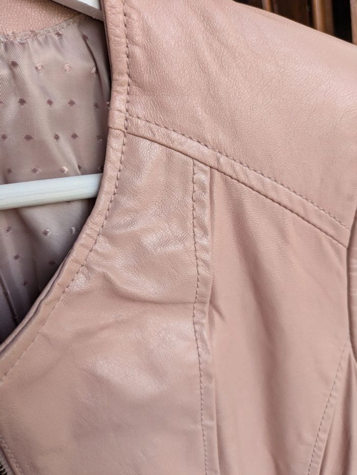 Veste en cuir Mademoiselle R La redoute - photo numéro 6