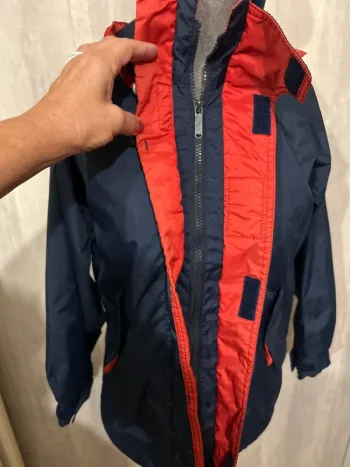Blouson imperméable bleu