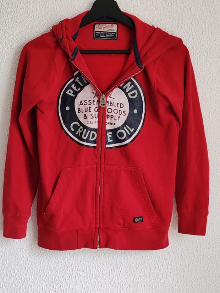 Veste avec capuche zippée rouge Petrol Industries 12 ans - photo numéro 3