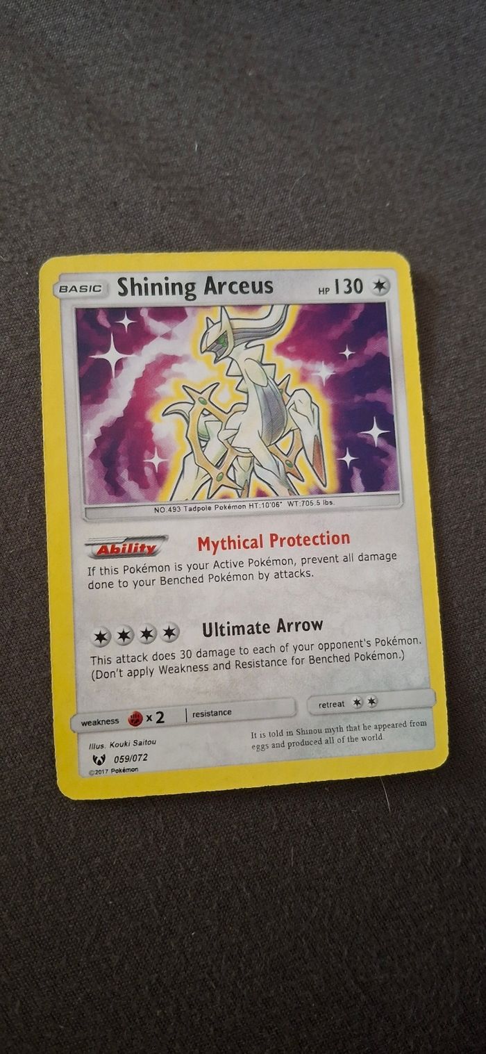 Carte Pokémon Shining Arceus