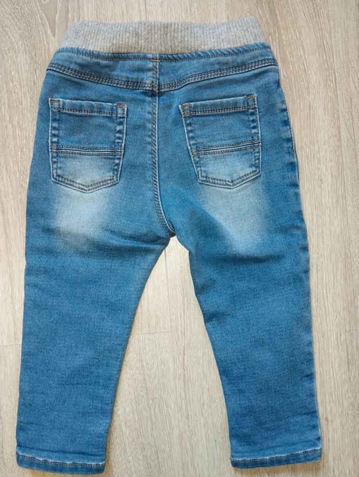 Jean stretch bleu garçon 12 mois In Extenso - photo numéro 4